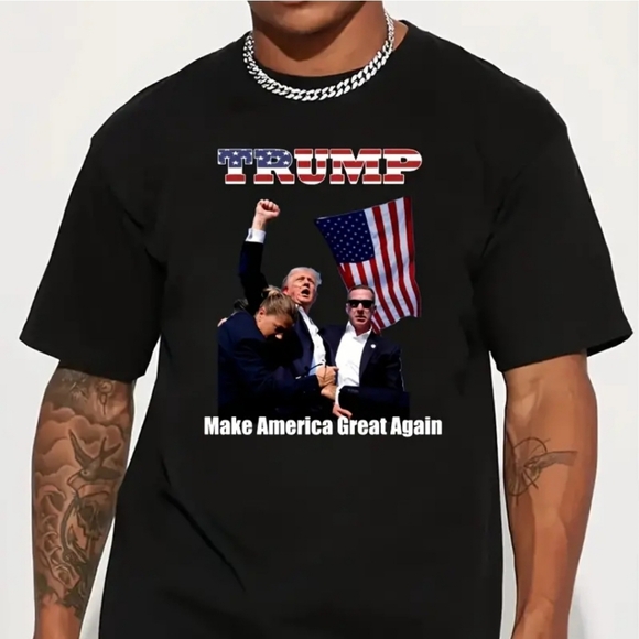 TRUMP fist pump MAGA Tshirt. Any color/size Unisex MADE IN USA - Picture 3 of 6